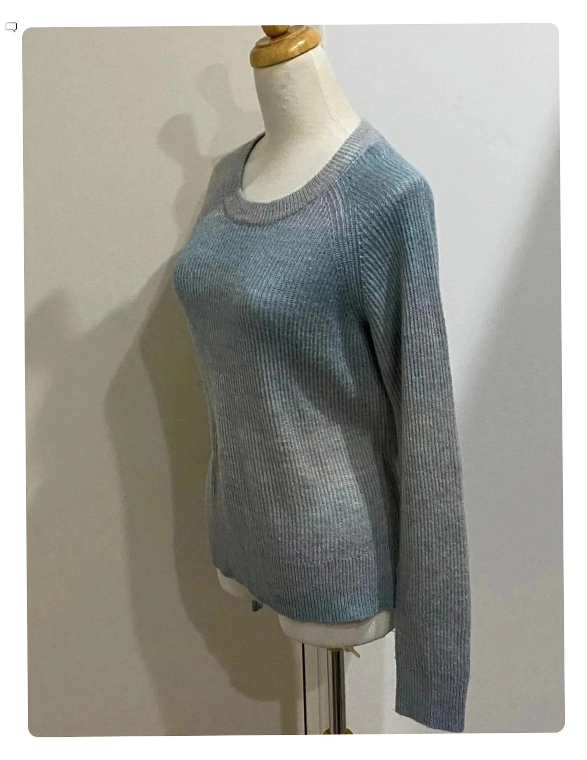 Jersey Venus degradado azul de cuello redondo de manga larga Talla S Rails – photo 4